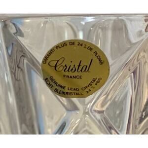 Cristal d’ARQUES France - Garanti Plus De 24% Genuine Lead Crystal Vase 4.5”